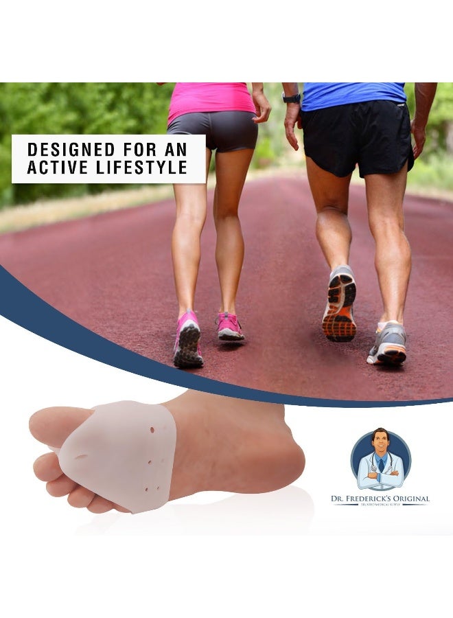 Dr. Frederick's Original Deluxe Ball of Foot Cushions & Bunion Pad - 2 Pieces - Foot Pads to Help Relieve Hallux Valgus, Tailor's Bunion, and Forefoot Pain - Get Back to Your Active Lifestyle - Image 3